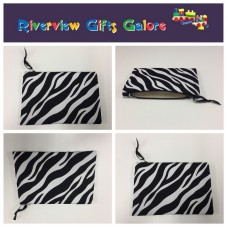 Zip Clutch / Purse / Bag / Pouch - Zebra Print